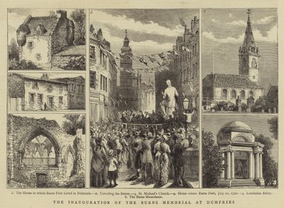 The Inauguration of the Burns Memorial at Dumfries by Henry William Brewer